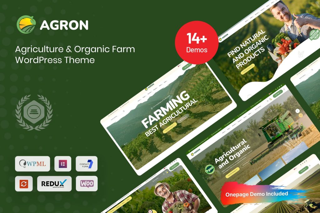 Agron - Agriculture & Organic Farm WP Theme Free
