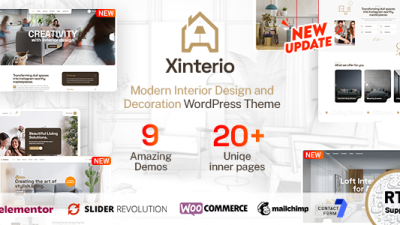 Xinterio - Interior Design WordPress Theme + RTL v4.7